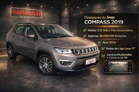 JEEP COMPASS 2.0 16V FLEX SPORT AUTOMÁTICO